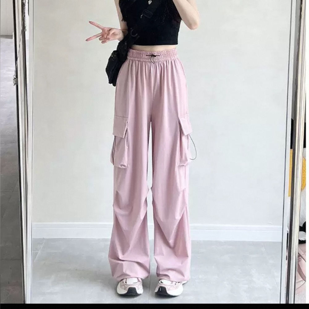 Summer cargo pants casual or dance straight leg